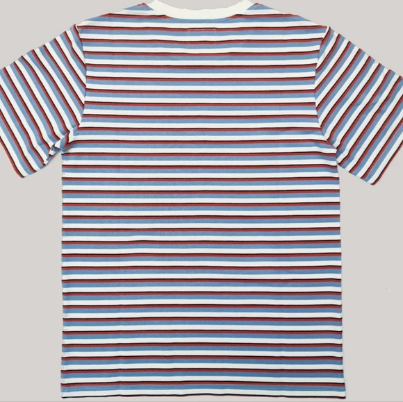 Men's Beotyshow Texture Stripe Short Sleeve T-Shirt - Picture 9 of 11